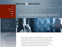 Tablet Screenshot of monroe-giordano.com